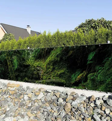 Produktbild von Zaunbanner Zugewachsener Wald Sichtschutz Garten Zaun