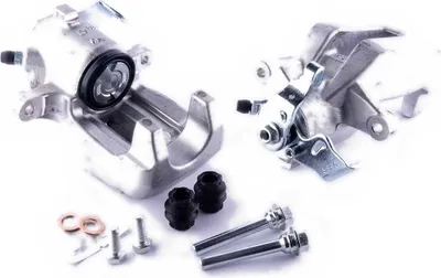 Imagen del producto de Pinza de freno trasera derecha, tipo fijo, con diámetro de 38 mm, marca HELLA, compatible con, entre otros, el SEAT LEON