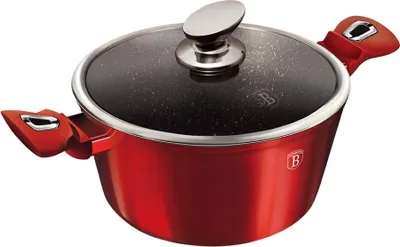 Obrázek produktu pro Berlinger Haus BH/1257N, 4,1 l, Kulatý, Červená, Hliník, Červená, Ergonomický, Měkký