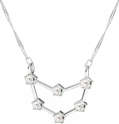 Imagen del producto de Collar de plata con signo zodiacal  Capricornio, plata de ley 925
