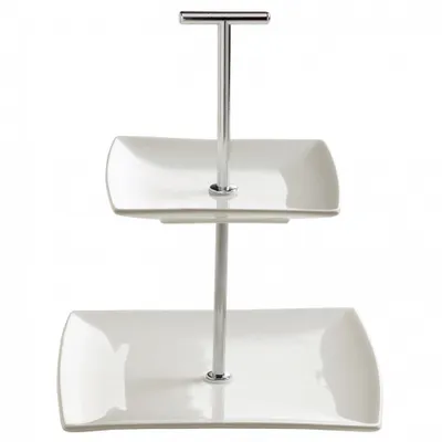 Image de Maxwell & Williams Présentoir 2 étages East meets West Blanc JX250118