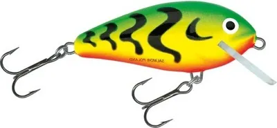 Produktbild von Salmo Butcher Floating Green Tiger 5 cm 5 g Wobbler