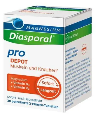 Obrázek produktu pro Magnesium-Diasporal Pro Depot Tablety pro svaly a kosti, 30 tablet