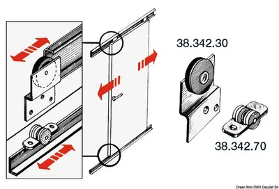 Immagine prodotto di Carrello scorrevole 38x15 mm , 1 pezzo