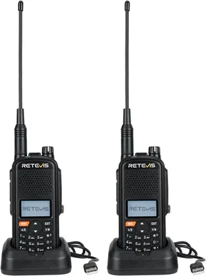 Obrázek produktu pro Retevis A61 amatérská vysílačka, dvoupásmová vysílačka GPS, vodotěsná vysílačka IP67, 2m/70cm/FM/AM, 2200mAh baterie, dvoucestná vysílačka pro záchranáře, hotel