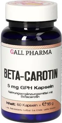 Produktbild von GALL PHARMA Beta Carotin 5 mg GPH Kapseln, 60 St. Kapseln