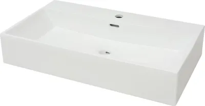 Produktbild von vidaXL Waschbecken mit Hahnloch Keramik Weiß 76x42,5x14,5 cm