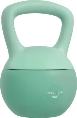 Obrázek produktu pro SPORTNOW Kettlebell 8kg - spolupráce Aosom.fr x FFHandball - činka s protiskluzovou rukojetí pro fitness, kulturistiku a kardio, zelená barva