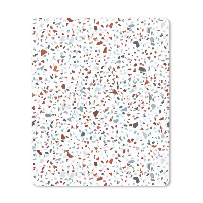 Obrázok produktu pre Podložka pod myš - Terrazzo - dizajn - sivá - hnedá - 30x40cm - Rohožka pod myš