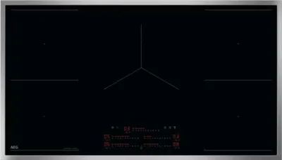 Produktbild von AEG TK95IN08UB, Schwarz, Edelstahl, Integriert, 89 cm, Zonen-Induktionskochfeld, 5 Zone(n), 5 Zone(n)