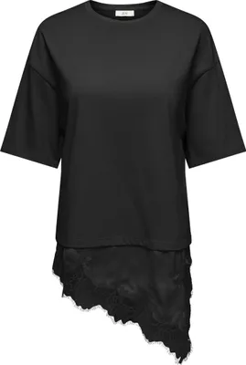 Produktbild von JDYALMA 2/4 LACE DETAIL T-SHIRT JRS Black XS