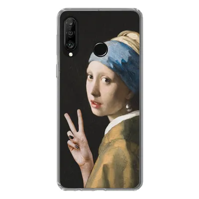 Produktbild von MuchoWow® Handyhülle Schutzhülle Hülle für Huawei P30 Lite Malerei - Vermeer - Alte Meister Silikon Softcase Handy Hülle - Handyhülle