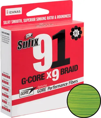 Produktbild von Sufix Geflechtschnur 91 Braid (Neon Chartreuse, 150 m)