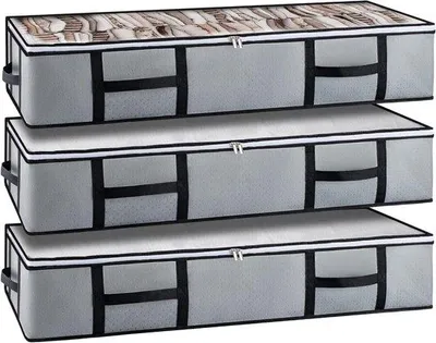 Obrázek produktu pro Šedá velká úložná bedna pod postel