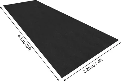 Produktbild von Garage Rutschfeste Matte, Vliesstoff, Dunkelgrau, Rechteckige Form, 226x61m