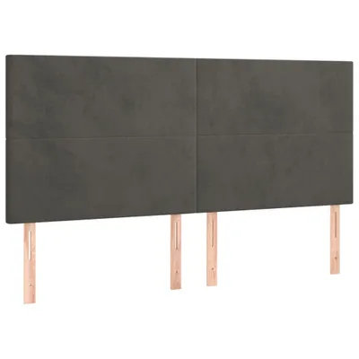 Immagine prodotto di Testiera Grigio Scuro 180x5x118/128 cm Velluto