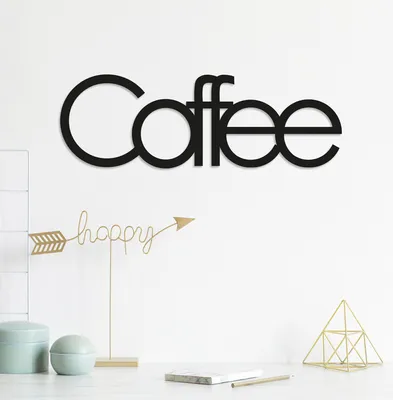 Produktbild von Wallity, Coffee- TNL1113, Schwarz, Sonstige Wohndekorationen, 50 x 17 cm, 100% Metall (Dicke: 1