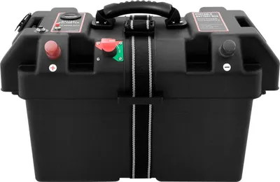 Produktbild von Smart Batteriebox - Batteriekasten mit Spannungsüberwachung - Für Auto, Boot, Wohnmobil - Für Heimwerken - Multifunktion - Kunststoff - Schwarz