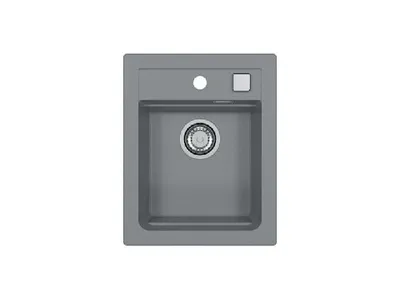 Produktbild von Alveus Atrox - Granit-Spüle, 400x500 mm, mit Ablaufsystembedienung, Concrete 1139770