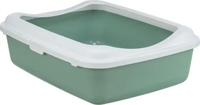 Produktbild von TRIXIE Katzentoilette Classic - salbei/weiß - 37 × 15 × 48 cm
