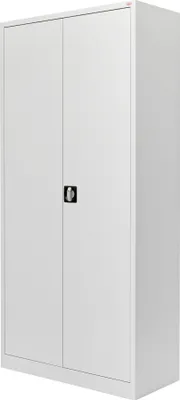 Immagine prodotto di Armadio universale STIER con 4 ripiani, 1800 x 800 x 380 mm, grigio chiaro, saldato, armadio multiuso con chiusura a chiavistello girevole, armadio di stoccaggio versatile