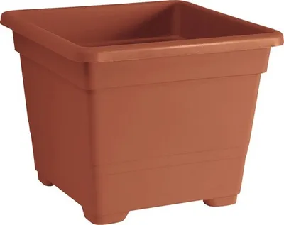 Zdjęcie produktu dla Doniczka plastikowa Quadrato 45x45x36 cm terakota