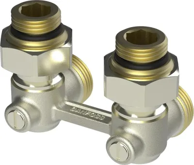Image de Danfoss Universalverschraubung RLV-KB für Ventil-HK, Heizkörper R 1/2, Eck, Packung mit 6 Stk.
