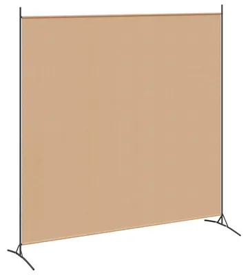 Zdjęcie produktu dla Dzielnik Pokoju z Jednym Panelem Beżowy 175 x 180 cm tkanina