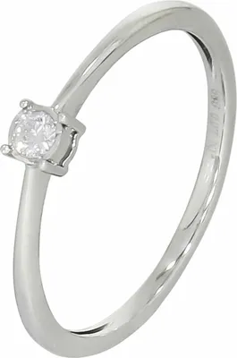 Produktbild von Diamonds by Ellen K. Ring 585/- Gold weiß 016 (50,5) Brillant weiß 453370045-1