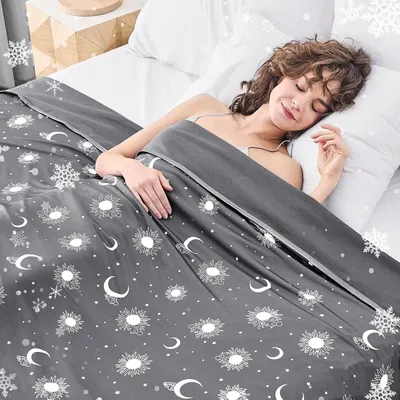 Productafbeelding van Koeldeken Queen Size - Zomerdeken Ademend - Koel Slapen - Hoge Q-Max Waarde - 90 x 90 Inch - Lichtgrijs