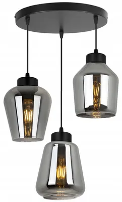 Produktbild von Moderne elegante Pendelleuchte mit Glas Lampenschirm – Hängelampe Deckenlampe für Wohnzimmer und Esszimmer