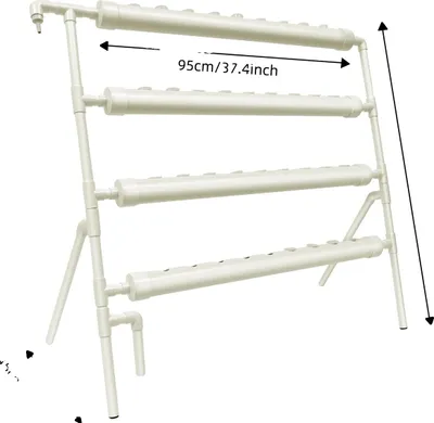 Image de Système de culture hydroponique, 36 trous de plantation, système de jardinage vertical, BLANC