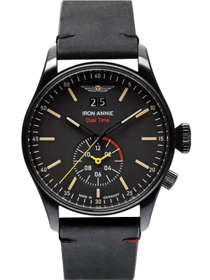 Produktbild von Iron Annie 5144-2 Herren Uhr Armbanduhr Quarz Edelstahl Leder