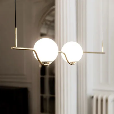 Produktbild von tooLight Pendellampe App981-2Cp Gold 2-Lichtquelle E27 15X104Cm Einstellbar