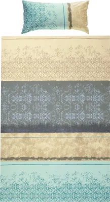 Produktbild von Erwin Müller Bettwäsche mint-silber 1x 135x200 cm + 1x 40x80 cm