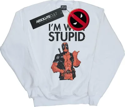 Produktbild von Marvel - "I'm With Stupid" Sweatshirt für Herren BI21369 (3XL) (Weiß)