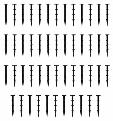 Produktbild von MultiGarden PEG50 Erdanker zur Befestigung von Agrotextilien, 15 cm, 50 Stück, schwarz