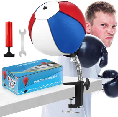 Produktbild von Tischboxsack, Stressball mit Tischklemme, verstellbarer Speedball für Büro