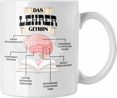 Produktbild von Trendation - Lehrer Tasse Lustiges Geschenk für Bester Lehrer Spruch Becher Geburtstag Weihnachten (Weiß)
