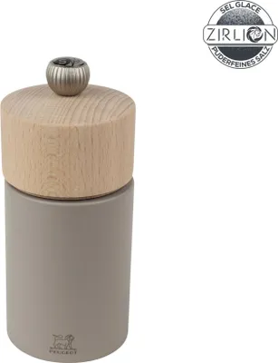 Produktbild von PEUGEOT Salzmühle BOREAL 12cm Zirkonia-Mahlwerk Buchenholz Kieselgrau