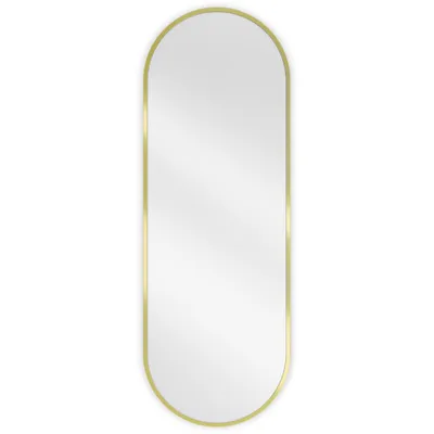 Zdjęcie produktu dla Mexen Loft lustro łazienkowe owalne 100 x 35 cm, rama złota - 9851-100-035-000-50
