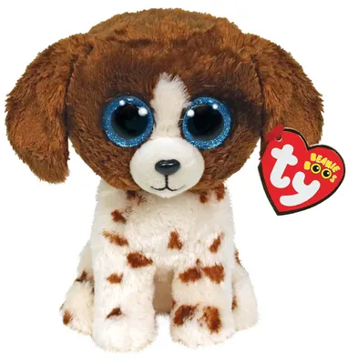Immagine prodotto di ty 36249 Figurina di peluche Beanie Boos - Muddles il cane, lunghezza 15 cm