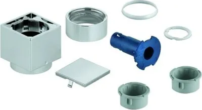 Produktbild von GROHE Absperrgriff Aquadimmer 49092, eckig, für Thermostat-Fertigmontagesets, inklusive Kappe, chrom