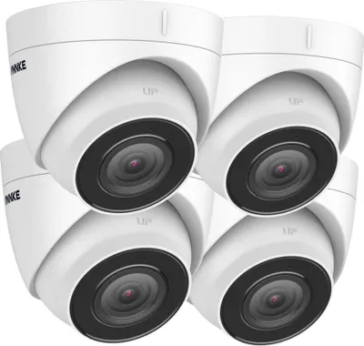 Immagine prodotto di Set di telecamere POE, risoluzione 4K, visione notturna EXIR, 4 PC