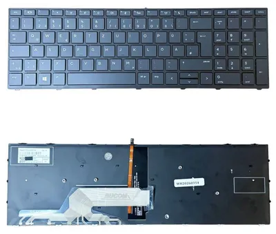 Produktbild von Tastatur für HP ProBook 650 655 G4 G5 450 455 470 G5 mit Backlit schwarz