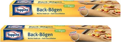 Produktbild von Toppits Back-Bögen 20 Bögen 38x42 cm Antihaft-Struktur (2er Pack)