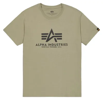 Produktbild von Alpha Industries Herren Basic T-Shirt,Grün (Olive 11), Medium