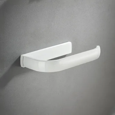 Produktbild von Wandgemonteerte Toiletrolhouder - Mat Weiß - Badezimmeraccessoire