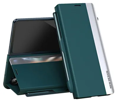 Obrázok produktu pre Puzdro na mobil, flipové, inteligentné, pre Samsung Galaxy Z Fold8 Ultra 5G, z umelého koženky, zelené
