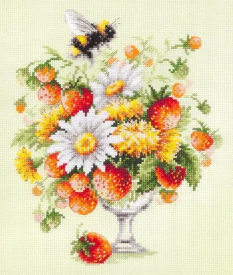 Produktbild von Magic Needle Zweigart Edition Kreuzstich Set "Sommerfantasie", Zählmuster, 20x23cm